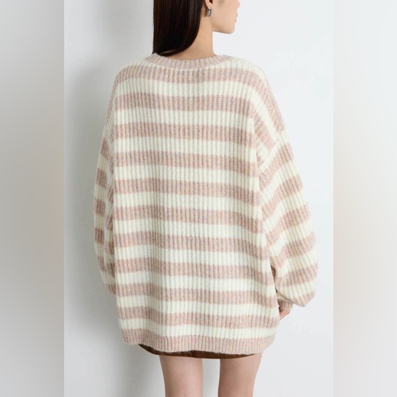 Striped Mohair Blend Sweater - Picture 2 of 2